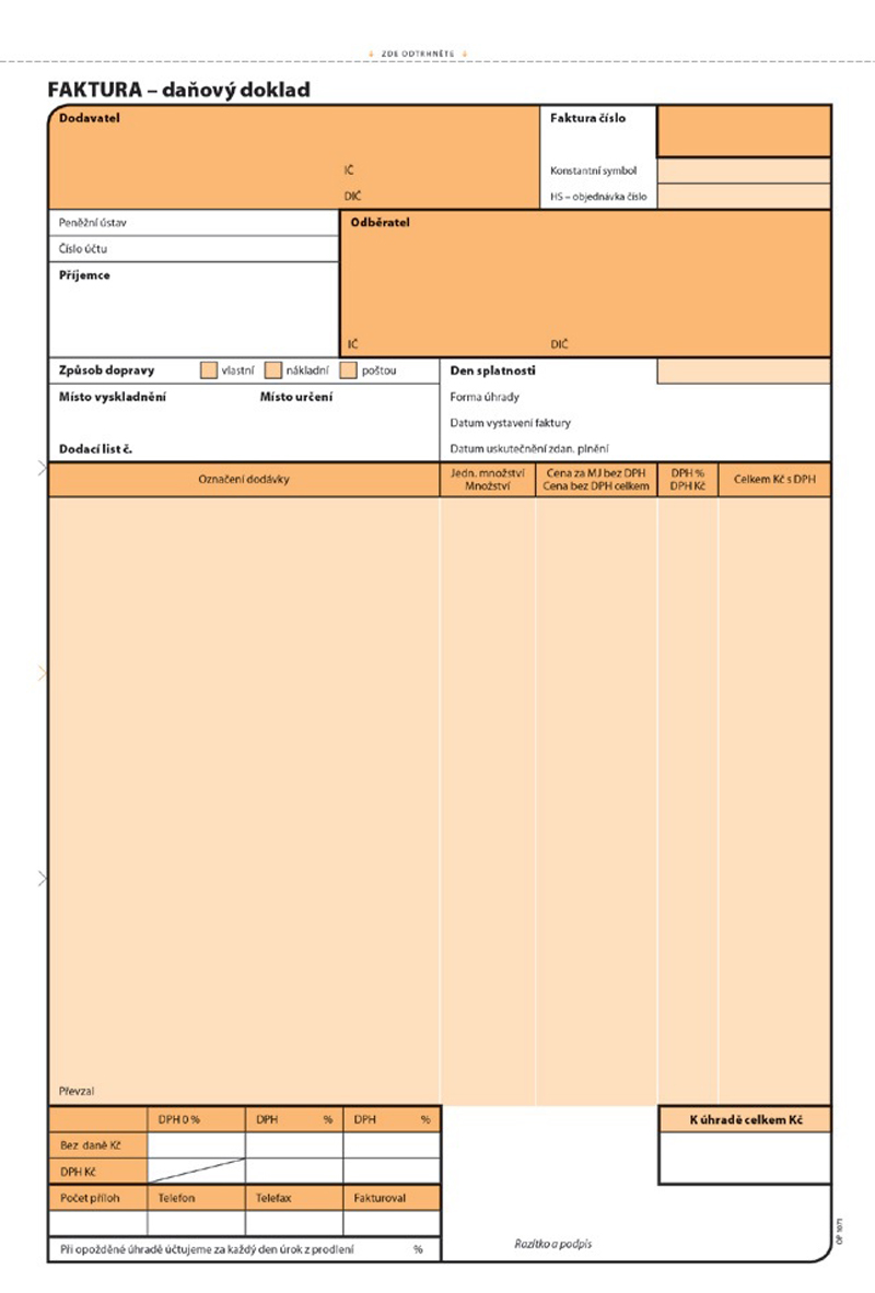 1072 Faktura A5 NCR/100listů