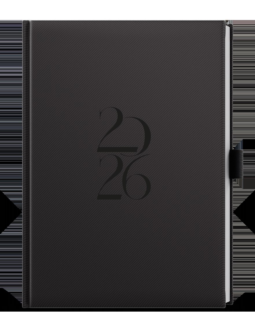*B26  BDD19-2-26  Denní diář - David - Deny - A5 - černá