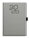 *B26  BDD27-9-26  Denní diář - David - Fabric - A5 - šedá , poutko
