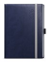 *B26  BDD3-1-26  Denní diář - David - Reno - A5 - modrá  , gumička + poutko šedé