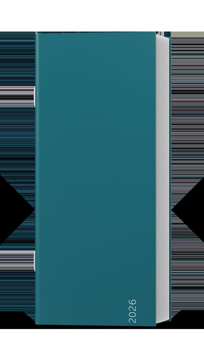 *B26  BMB9-6-26  Měsíční diář - Božka - lamino - Petrolejová , transparentní obal