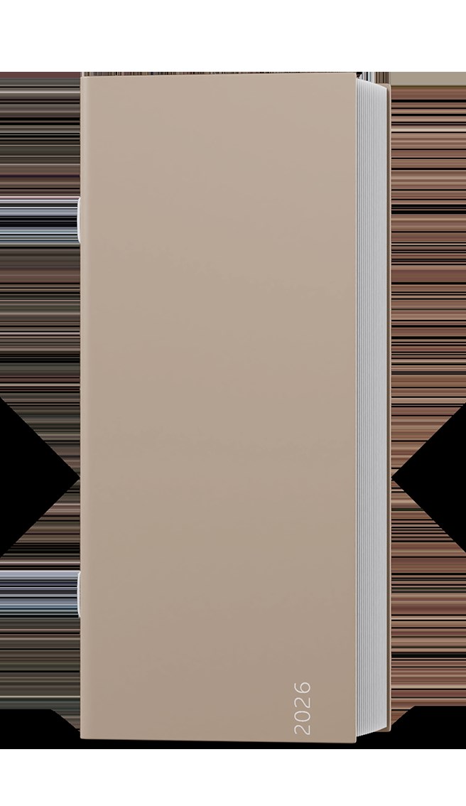 *B26  BMB9-9-26  Měsíční diář - Božka - lamino - Moka , transparentní obal