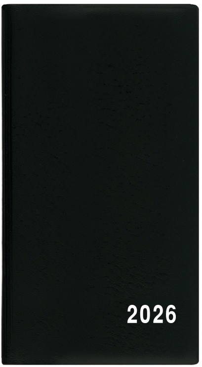 *B26  BMF1-2-26  Měsíční diář - Františka - PVC - černá