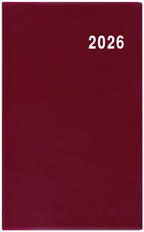 *B26  BMM1-3-26  Měsíční diář - Marika - PVC - bordó