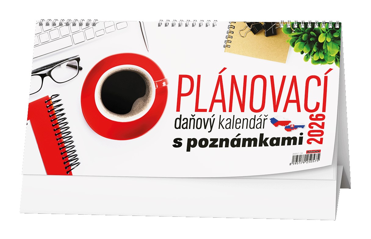 *B26  BSN7-26  Plánovací daňový kalendář s poznámkami  , daňové termíny
