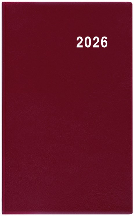 *B26  BTG1-3-26  Týdenní diář - Gustav - PVC - bordó