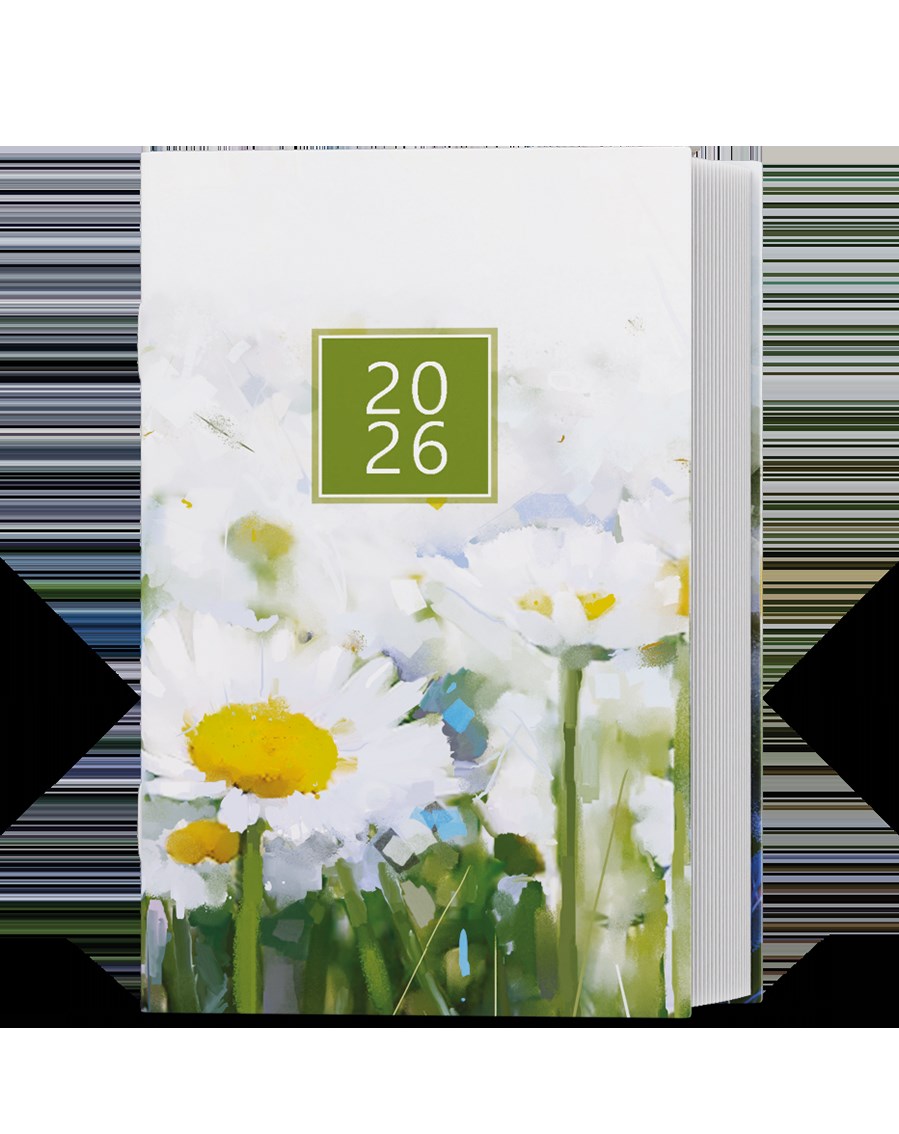 *B26  BTG9-1-26  Týdenní diář - Gustav - Lamino - Kopretiny