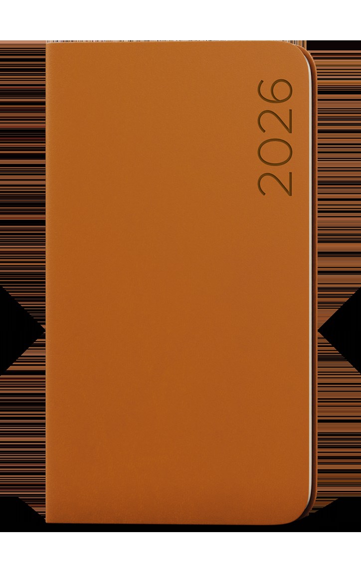 *B26  BTJ22-30-26  Týdenní diář - Jakub - Nuba - kapesní - písková , imitace semiše, kulaté rohy