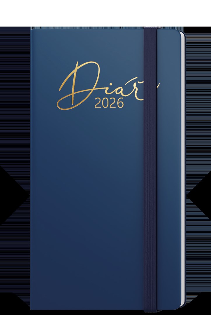 *B26  BTJ8-1-26  Týdenní diář - Jakub - Luxi - kapesní - modrá , nepoškrabatelné matné lamino