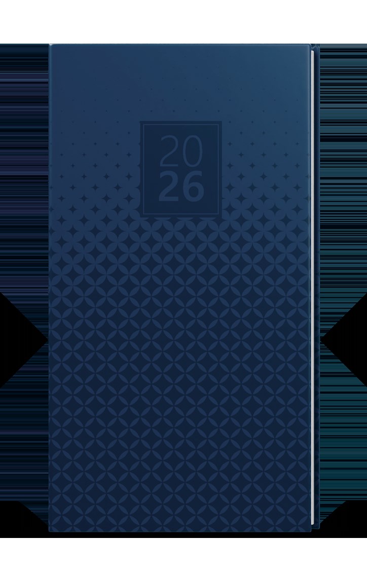 *B26  BTJ9-9-26  Týdenní diář - Jakub - Lamino- kapesní - Modrý , parciální lak