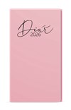*B26  BTJ9P-51-26  Týdenní diář - Jakub - Lamino Pastel - kapesní  - růžová , nepoškrabatelné matné lamino, parciální lak