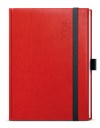 *B26  BTO3-6-26  Týdenní diář - Oskar - Reno - A5 - červená , černá gumička