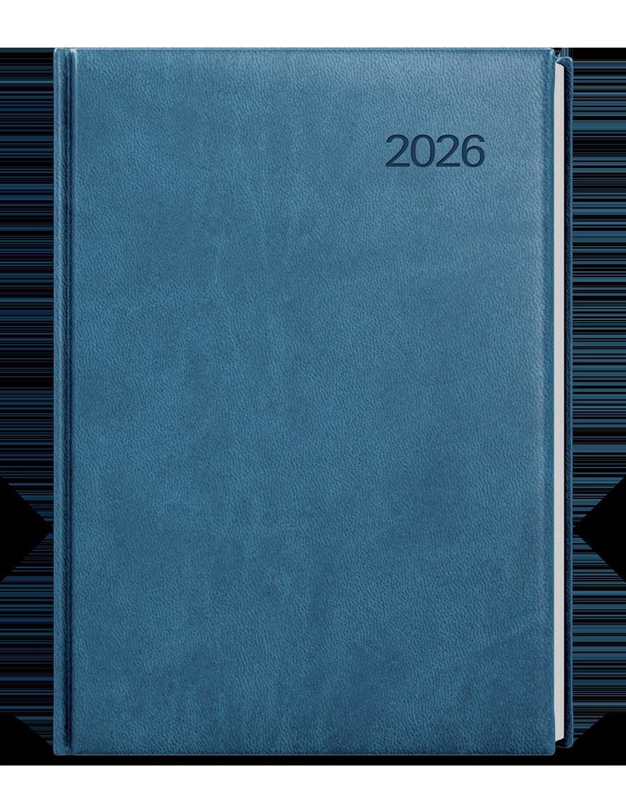 *B26  BTO6-25-26  Týdenní diář - Oskar - Vivella  - A5 - petrolejová