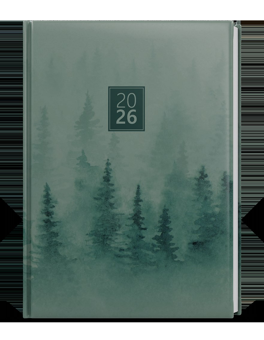 *B26  BTO9-8-26  Týdenní diář - Oskar - Lamino - A5 - Les , parciální lak