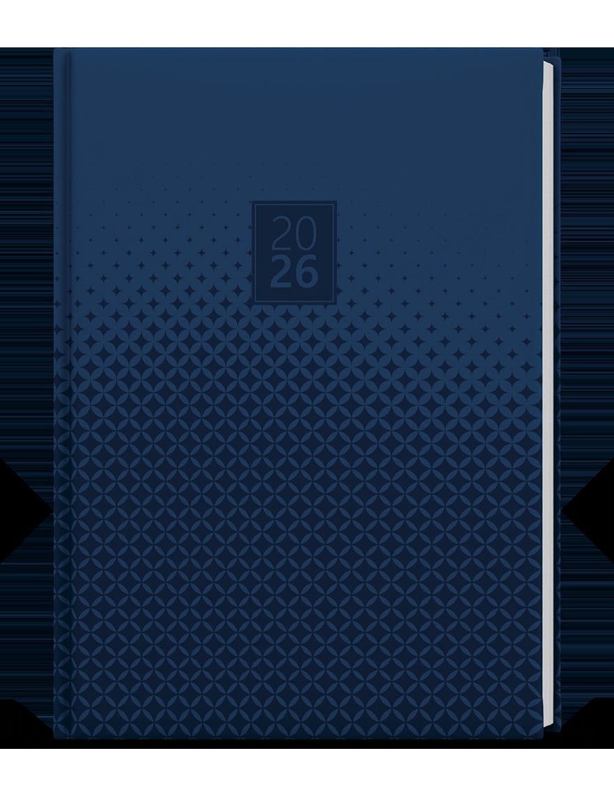 *B26  BTO9-9-26  Týdenní diář - Oskar - Lamino - A5 - Modrý , parciální lak