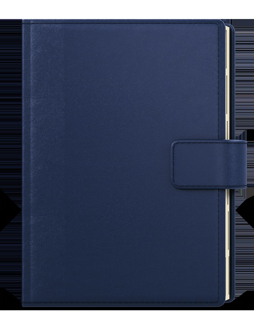 *B26  BTOk38-1-26  Týdenní diář - Oskar - Elite - A5 - modrá , krémový papír, poutko, magnetická přezka