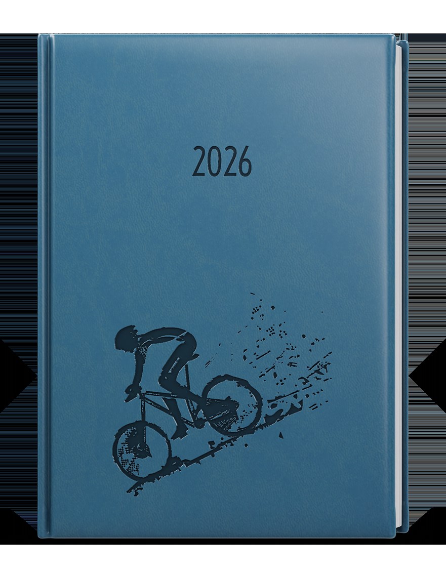 *B26  BTP61-25-26  Týdenní diář - Prokop - Vivella s ražbou - B6 - petrolejová - Kolo