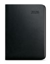 *B26  BTZ6-2-26  Týdenní diář - Zoro - Vivella - A5 - černá , kulaté rohy