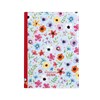 *B26  BUM9-3  Kreativní deník - B6 - Lamino - Kvítky , gumička