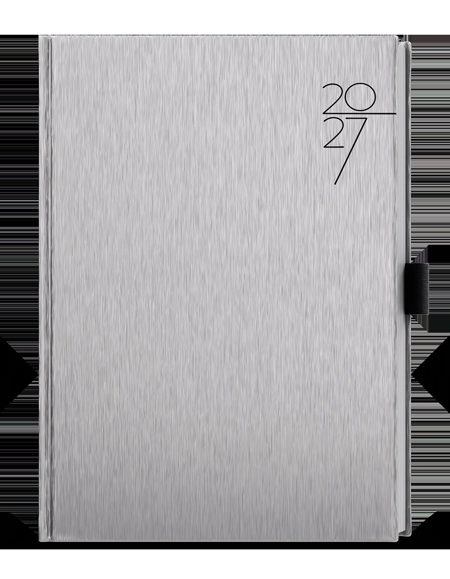 *B27  BDD30-9-27  Denní diář - David - ForMen - A5 - Silver