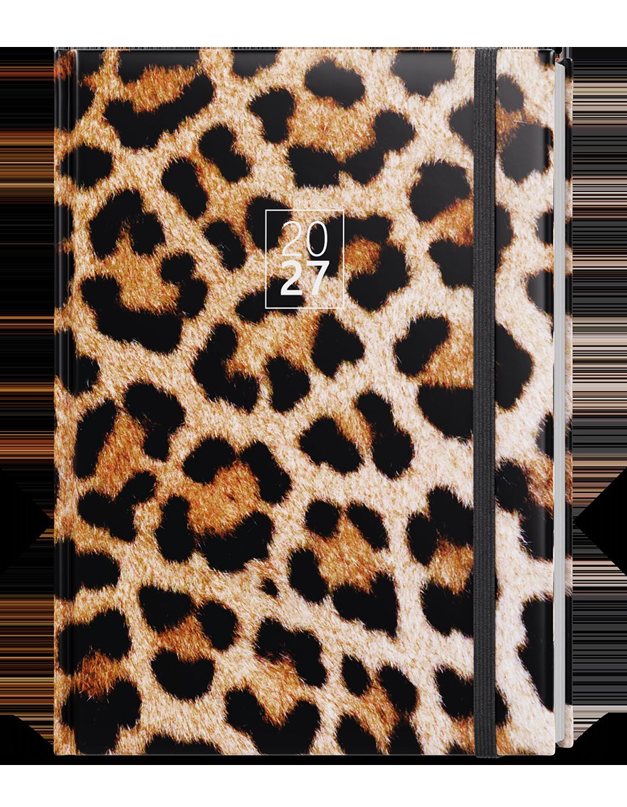 *B27  BDD9-2-27  Denní diář - David - Lamino - A5 - Leopard