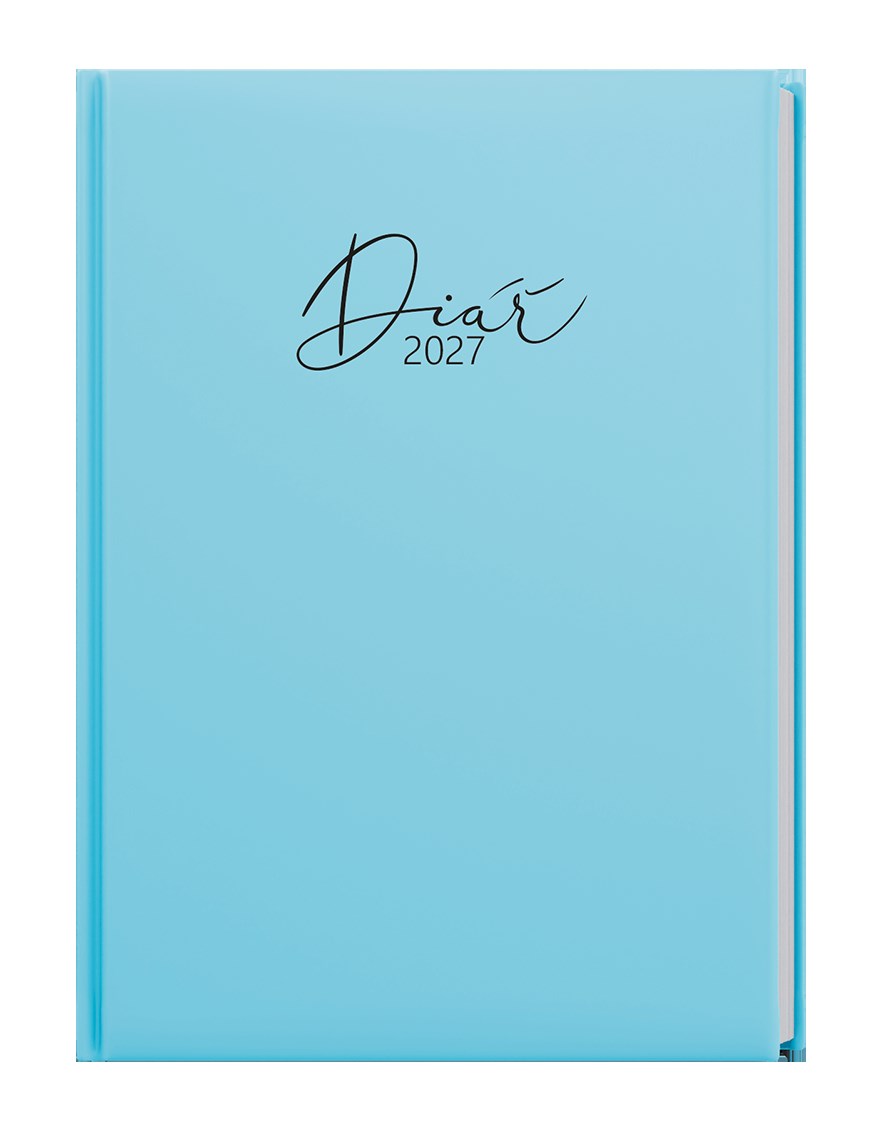 *B27  BDD9P-11-27  Denní diář - David - Pastel - A5 - modrá