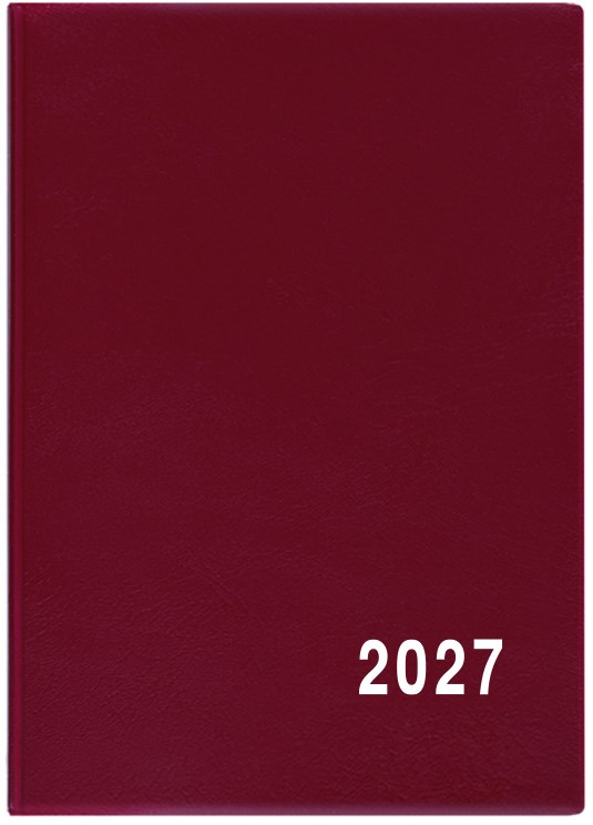 *B27  BMA1-3-27  Měsíční diář - Anežka - PVC - bordó