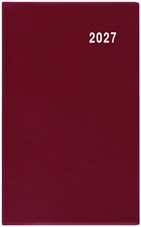 *B27  BMD1-3-27  Měsíční diář - Diana - PVC - bordó