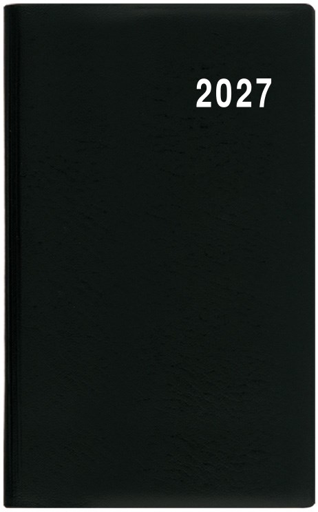 *B27  BMM1-2-27  Měsíční diář - Marika - PVC - černá