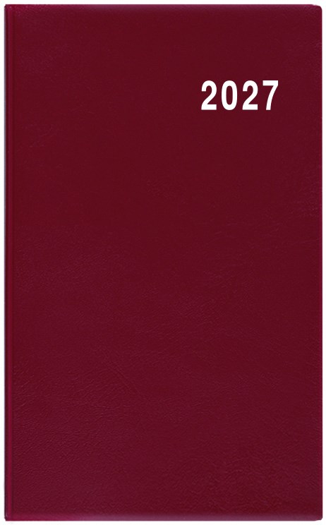 *B27  BMM1-3-27  Měsíční diář - Marika - PVC - bordó