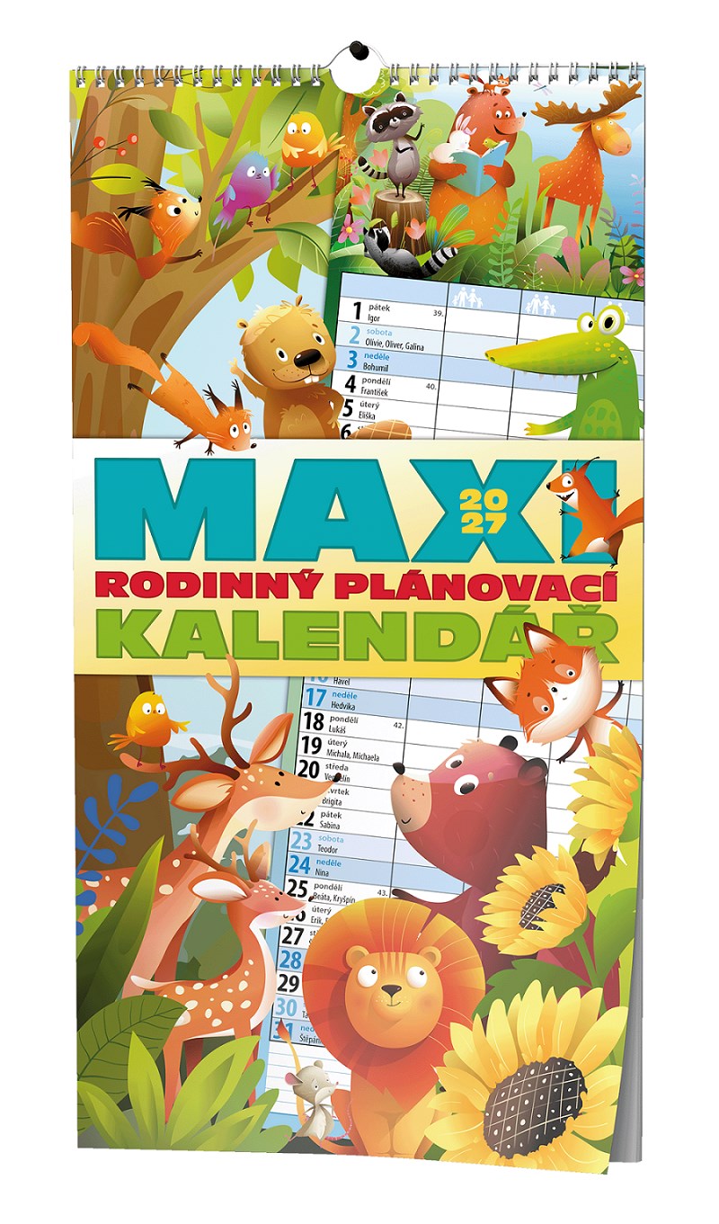 *B27  BNC10-27  Nástěnný kalendář - Maxi rodinný kalendář