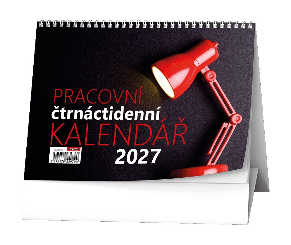 *B27  BSB0-27  Stolní kalendář - Pracovní kalendář Čtrnáctidenní
