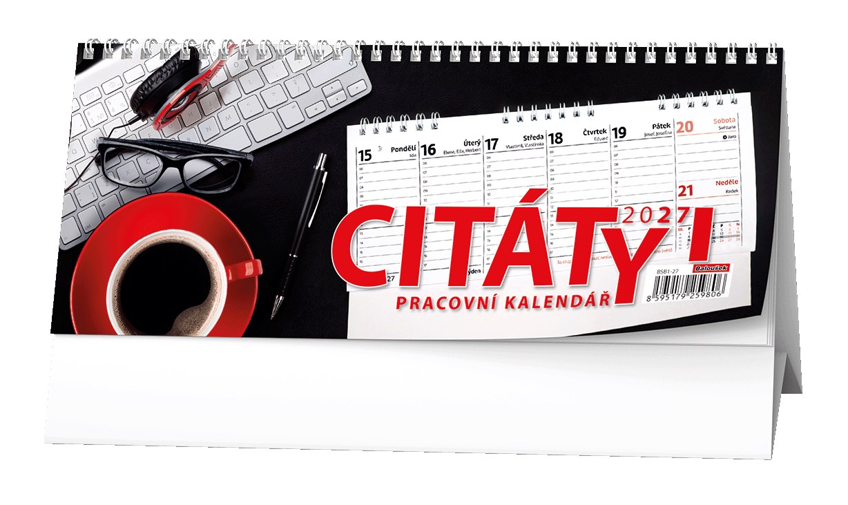 *B27  BSB1-27  Stolní kalendář - Pracovní kalendář CITÁTY I