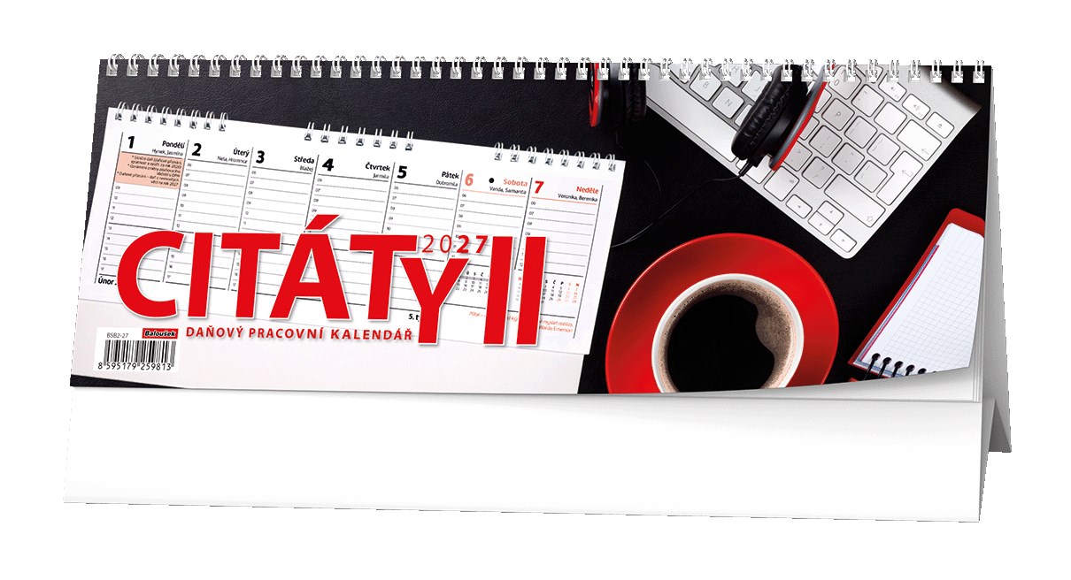 *B27  BSB2-27  Stolní kalendář - Pracovní kalendář CITÁTY II
