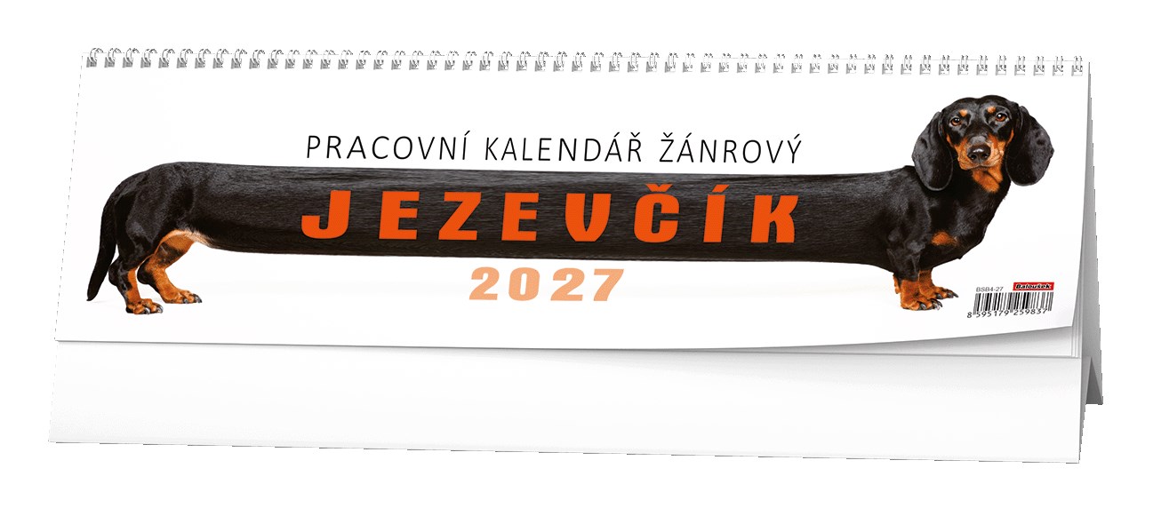 *B27  BSB4-27  Stolní kalendář - Pracovní kalendář žánrový - Jezevčík