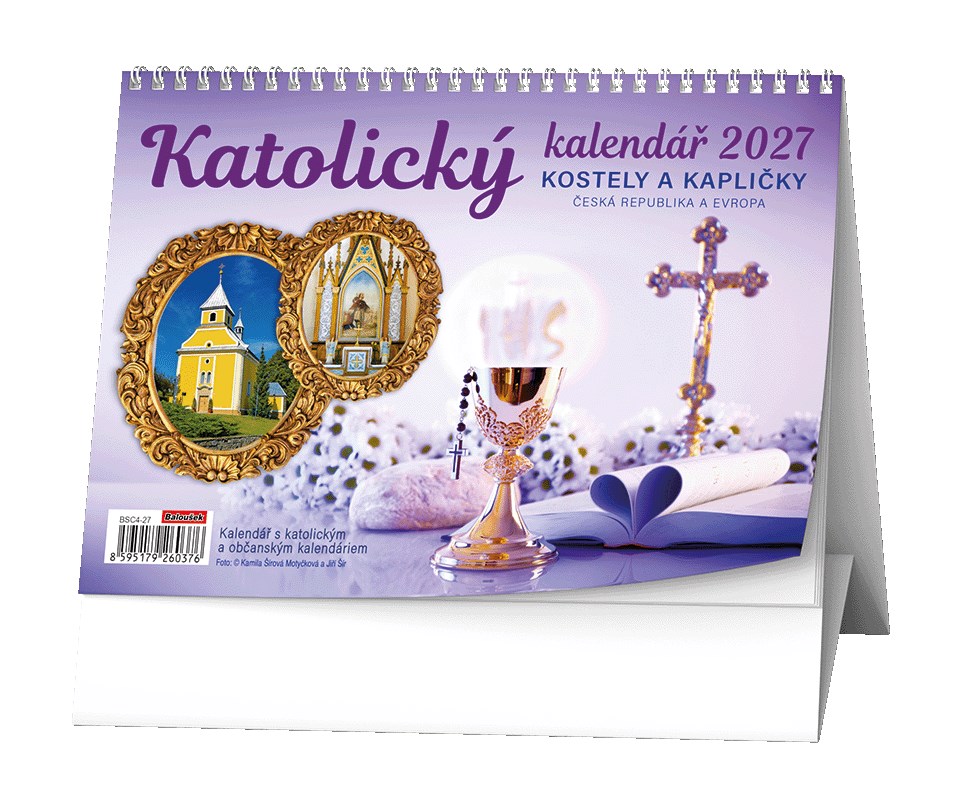 *B27  BSC4-27  Stolní kalendář - Katolický kalendář /kostely a kapličky/