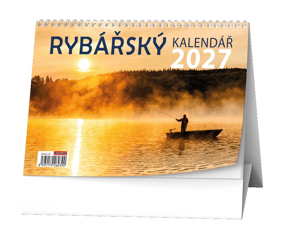 *B27  BSC6-27  Stolní kalendář - Rybářský kalendář