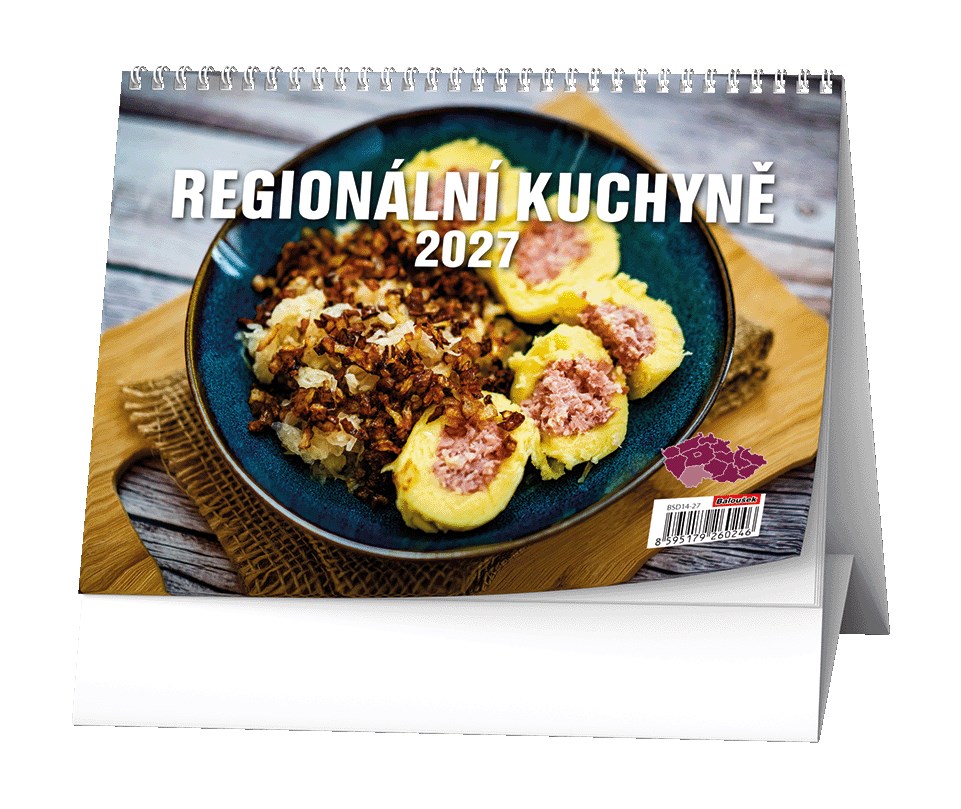 *B27  BSD14-27  Stolní kalendář - Regionální kuchyně