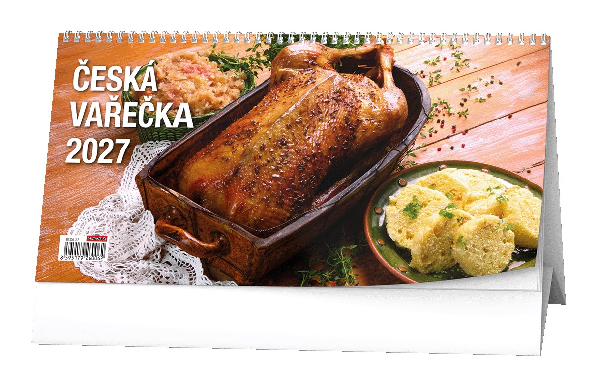 *B27  BSD6-27  Stolní kalendář - Česká vařečka