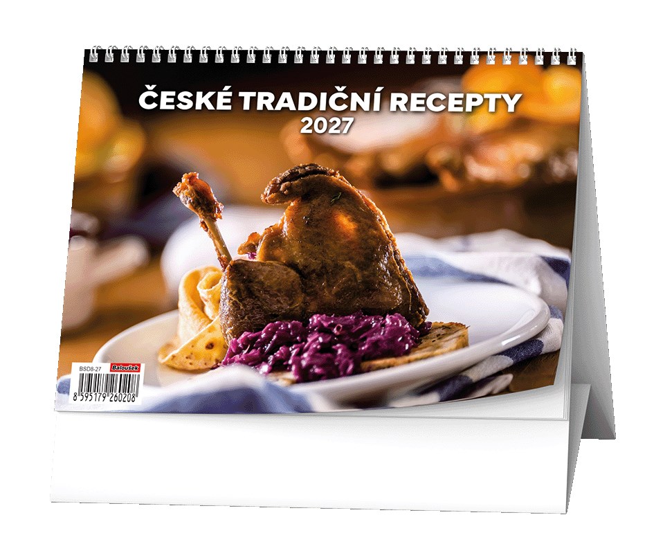 *B27  BSD8-27  Stolní kalendář - České tradiční recepty