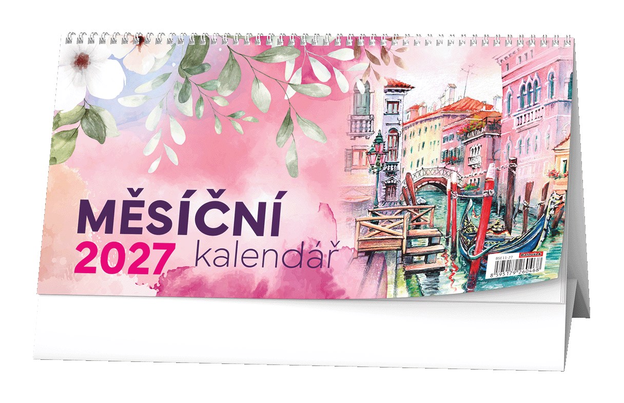 *B27  BSE11-27  Stolní kalendář - Měsíční kalendář (měsíční kalendárium)