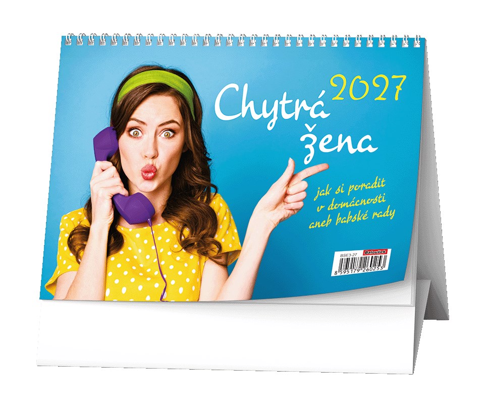 *B27  BSE3-27  Stolní kalendář - Chytrá žena