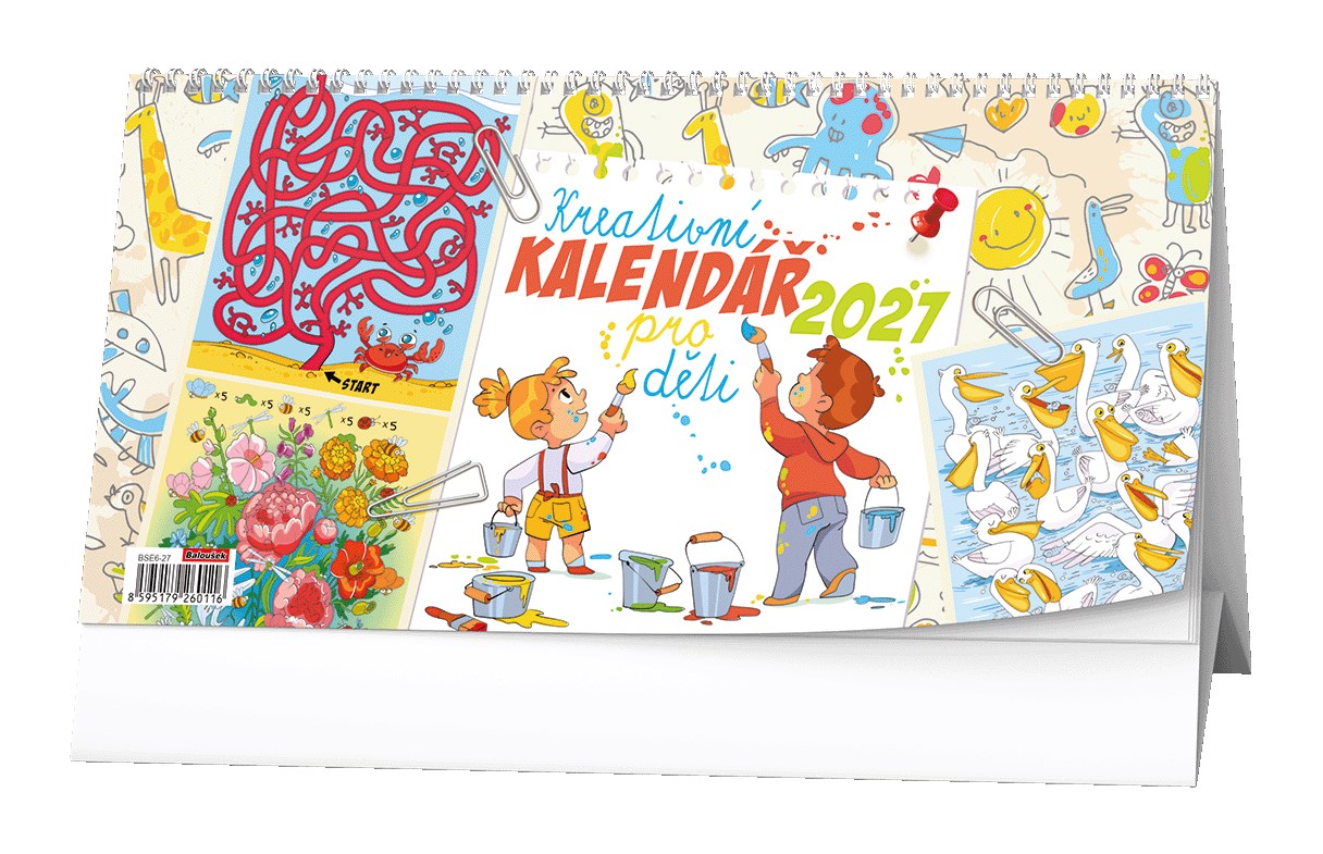 *B27  BSE6-27  Stolní kalendář - Kreativní kalendář pro děti