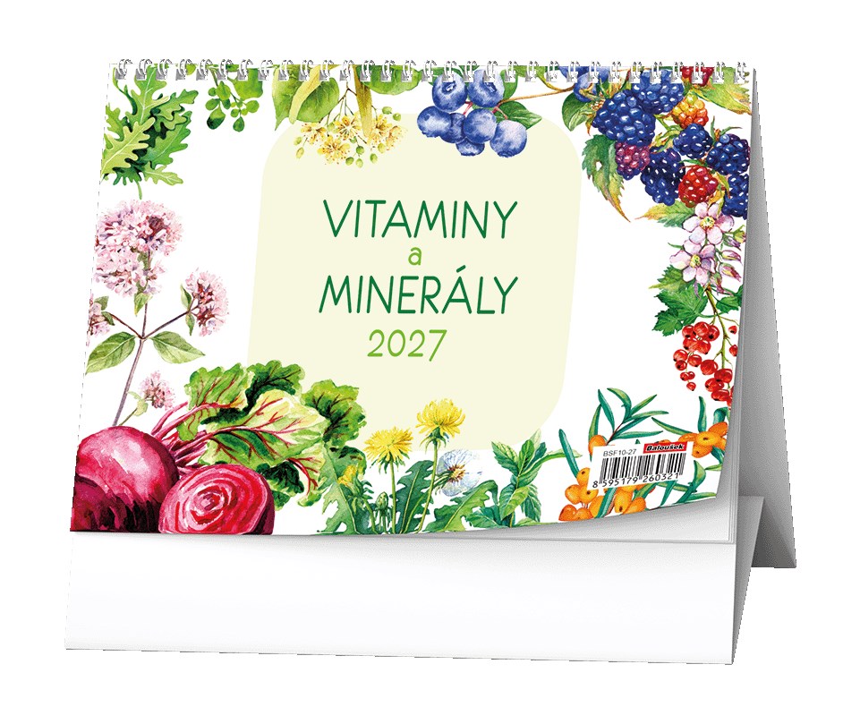 *B27  BSF10-27  Stolní kalendář - Vitamíny a minerály
