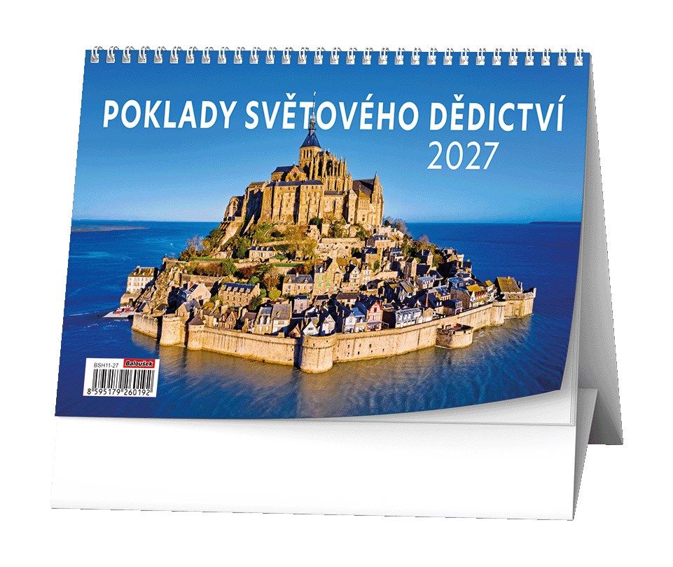 *B27  BSH11-27  Stolní kalendář - Poklady světového dědictví