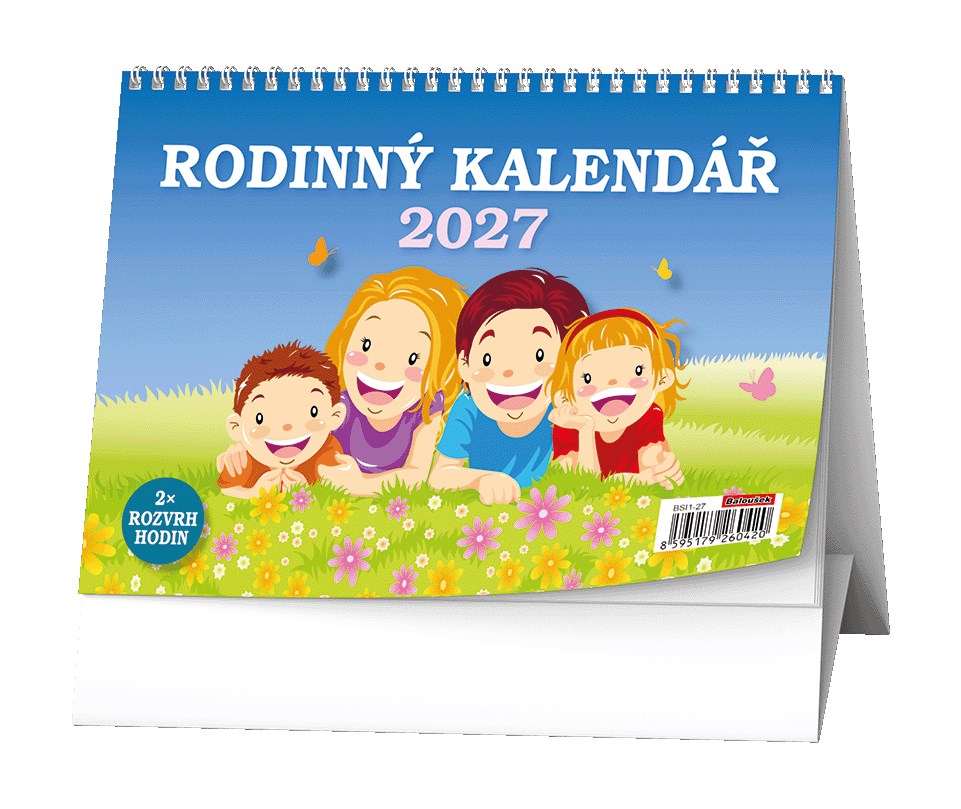 *B27  BSI1-27  Stolní kalendář - Rodinný kalendář