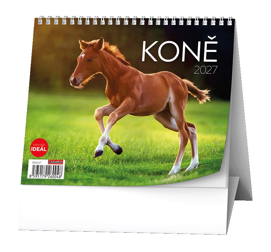 *B27  BSL8-27  Stolní kalendář - IDEÁL - Koně