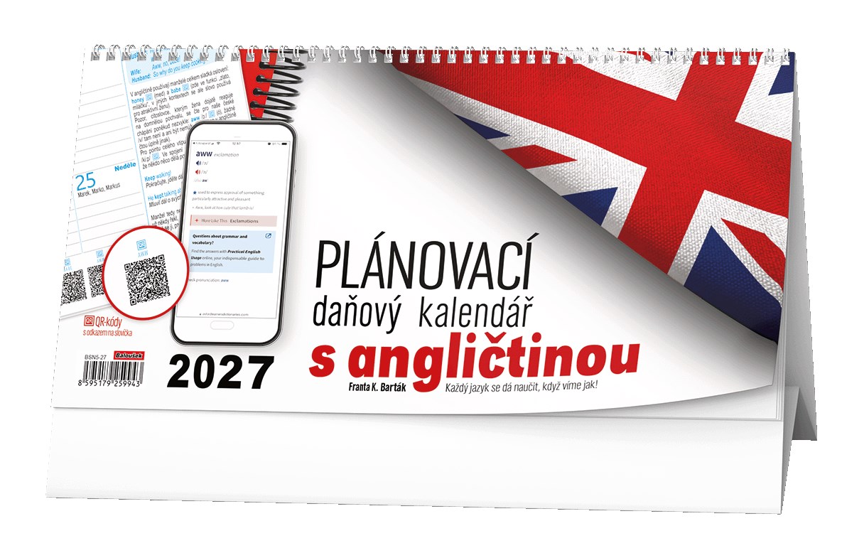 *B27  BSN5-27  Stolní kalendář - Plánovací daňový kalendář s angličtinou