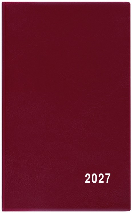 *B27  BTA1-3-27  Týdenní diář - Alois - PVC - bordó
