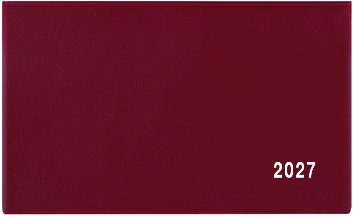 *B27  BTC1-3-27  Týdenní diář - Cyril - PVC - bordó